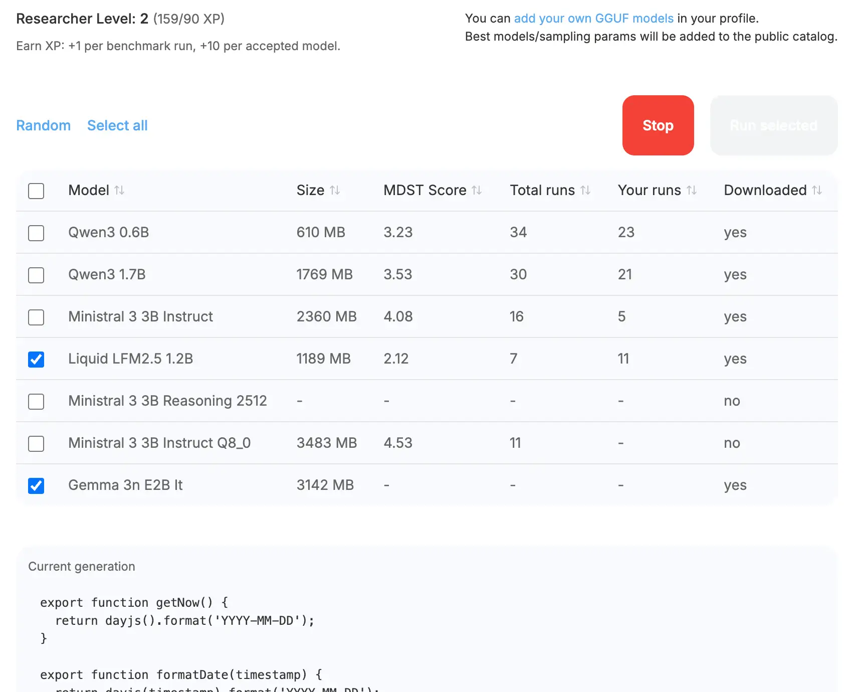 MDST workspace